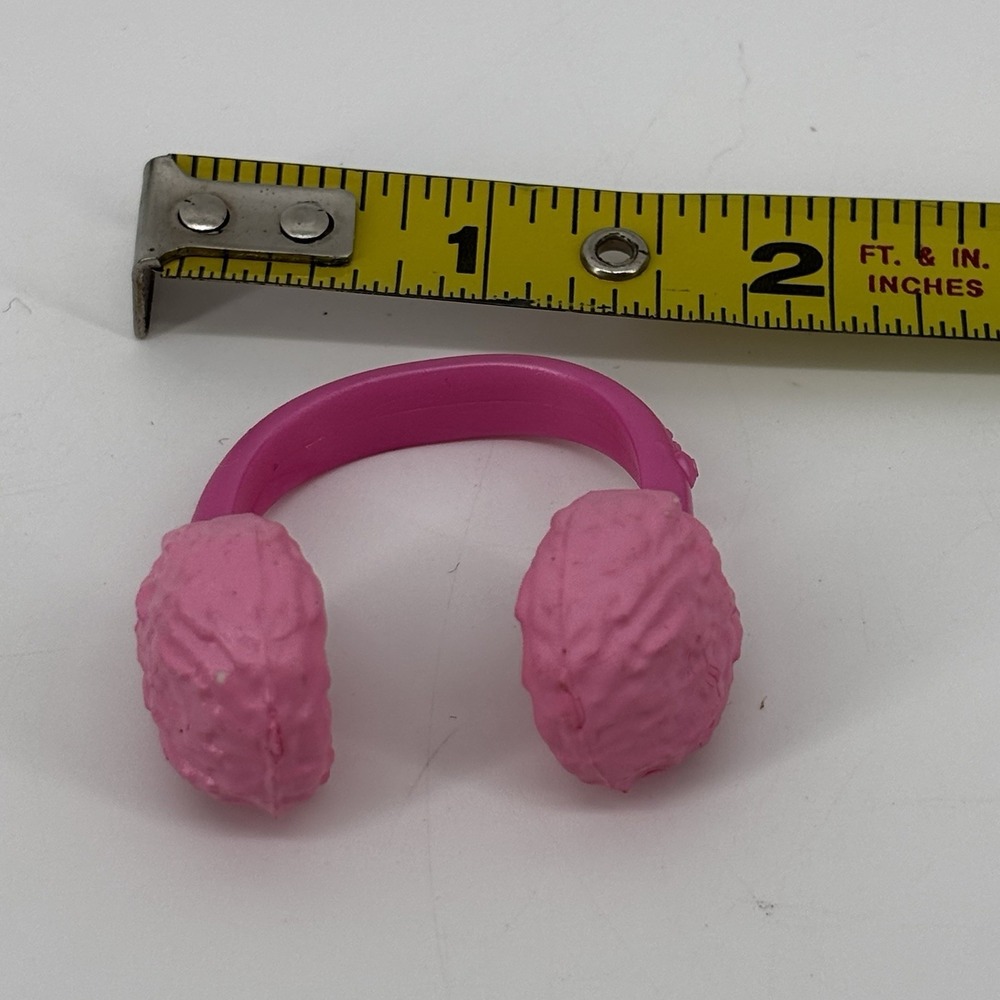 Barbie Mattel Doll Beats Headphones Accessory Earmuffs Pink Hair Head Band